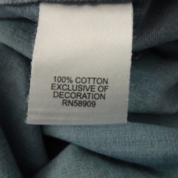 Roundtree & Yorke Denim Shirt Big Mens Size 4XB Blue Cotton Button Front Outdoor - Picture 8 of 9